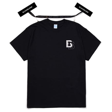 『BLACKBLOND』 ダブル B ロゴショートスリーブ Tシャツ (Black)