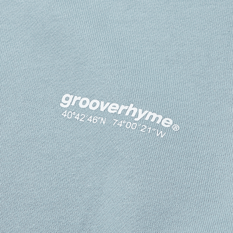 『grooverhyme』 　NYC ロケーションスウェット (Light Blue)