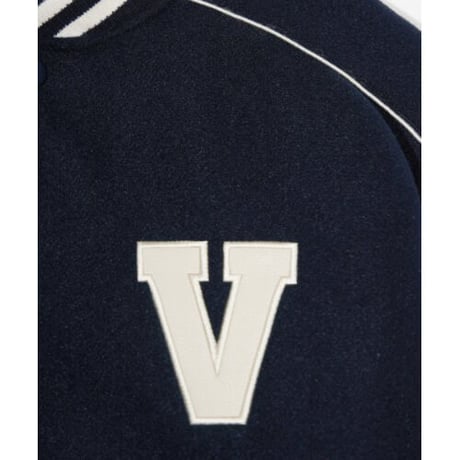 『VETEZE』 　V ロゴライニングバーシティジャケット  (Navy)