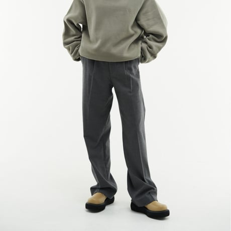 『HIFIFNK』  alden wool trousers pants (Grey)
