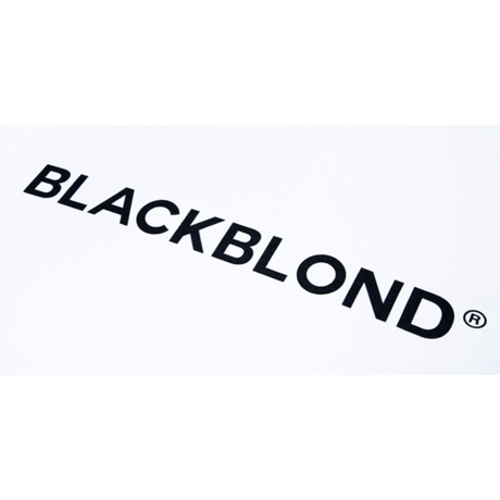 『BLACKBLOND』　クラシックスマイルロゴショートスリーブ Tシャツ (White)