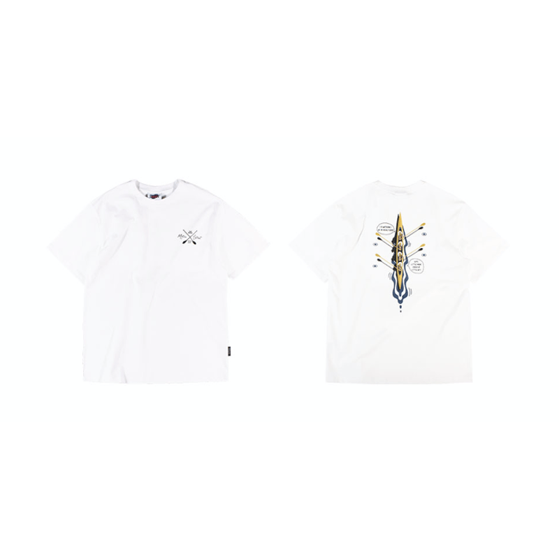 Motivestreet』 ローイング半袖Tシャツ (White) | 6LJStore