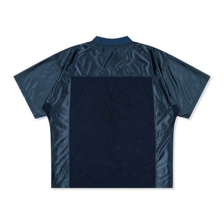 『CHAP CHAP』 　チャップツリー パームフットボール Tシャツ(Navy)