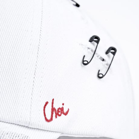 『BLACKBLOND』  no sympathy graffiti logo cap  (White)