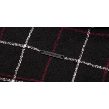 『BLACKBLOND』ブルータルレイヤードチェックシャツ (Black)