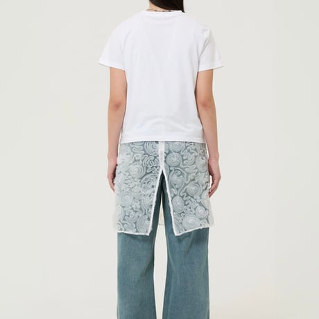 『VETEZE』 　ライジングラビットハーフ Tシャツ  (White)