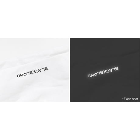 『BLACKBLOND』　デビルスマイルロゴパーカー (White)