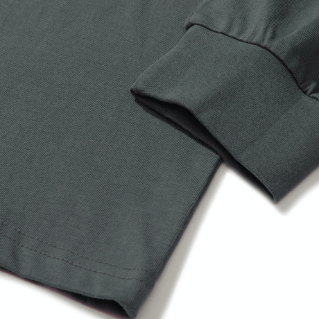 『Code:graphy』 　アースロゴロングスリーブ Tシャツ (Charcoal)