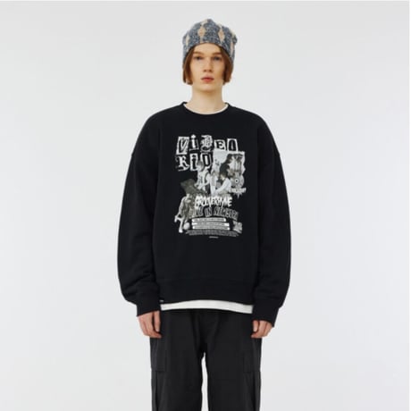 『GROOVE RHYME』 video kid live in NY sweatshirt (Black)