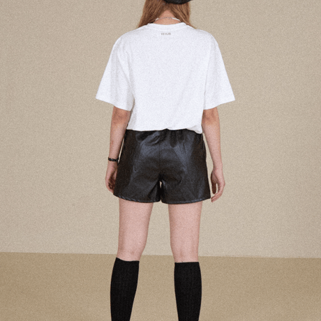 『VETEZE』 　パピーランサタデーハーフ Tシャツ  (White)