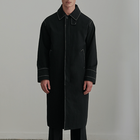 『 BY:L 』 　ステッチオーバーコート  (Black)