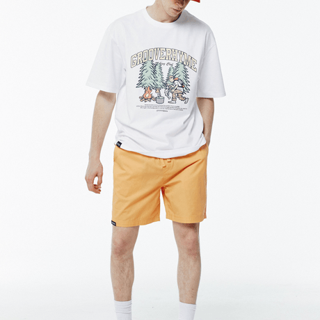 『grooverhyme』 　キャンピングボーイ Tシャツ (White)