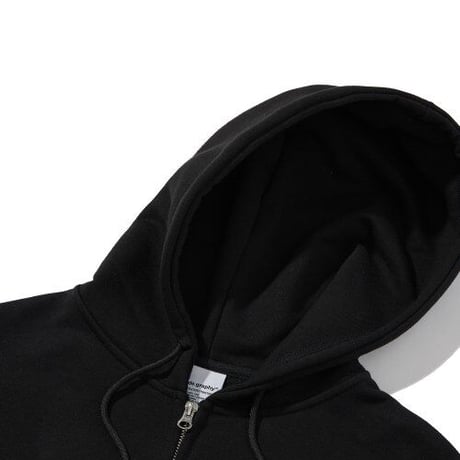 『Code:graphy』 　アーチロゴジップアップパーカー (Black)