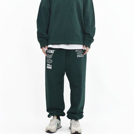 『OKENS SEOUL 』 rise and dawn training pants   (Dark Green)