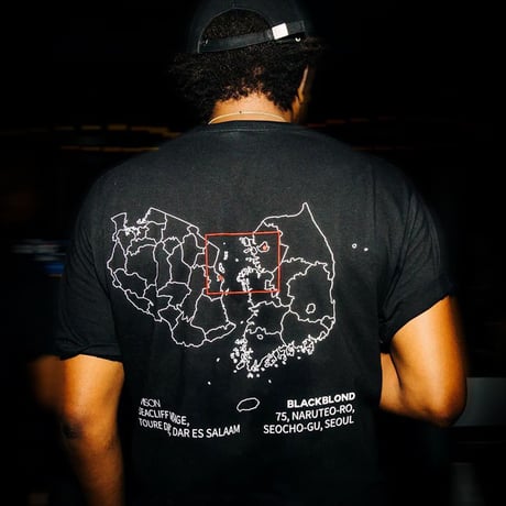 『BLACKBLOND X MAISON』 　ショートスリーブ Tシャツ (Black)