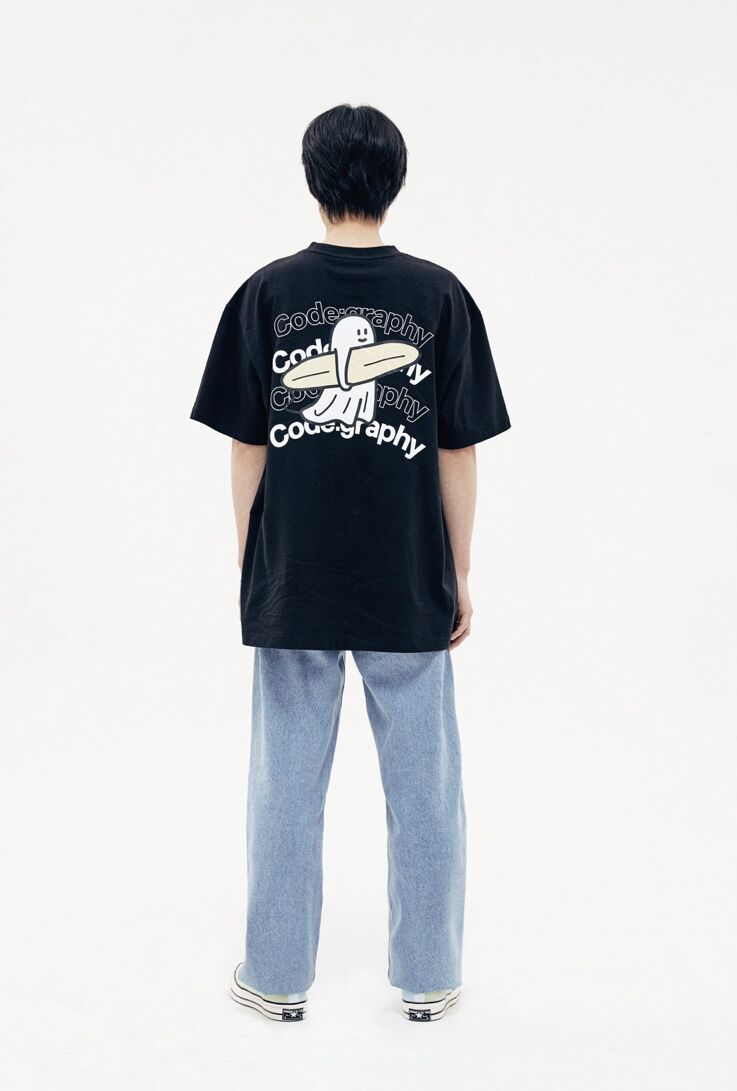 PASS CODE 限定　グラフィックTシャツ 黒 fit=scale-down,w=1200