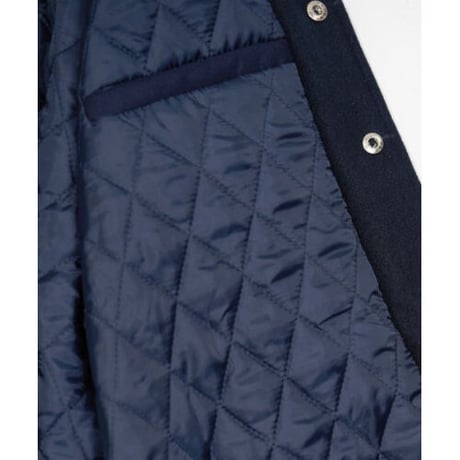 『VETEZE』 　V ロゴライニングバーシティジャケット  (Navy)