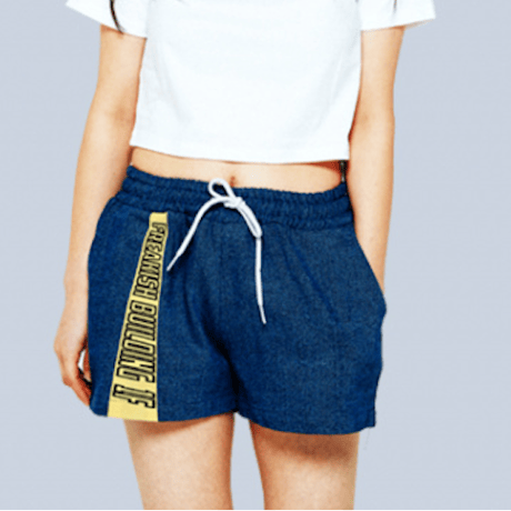 『FREAKISH BUILDING』 クラァゥディィドゥショートパンツ (Denim)