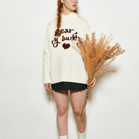 『VETEZE』 　ディアバディーラウンドニット (Cream)