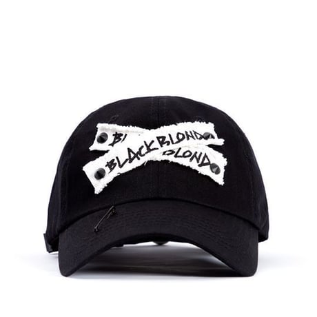 『BLACKBLOND』 Xパッチロゴキャップ (Black)