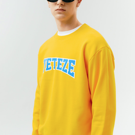『VETEZE』 　エアプレーンスウェット (Yellow)