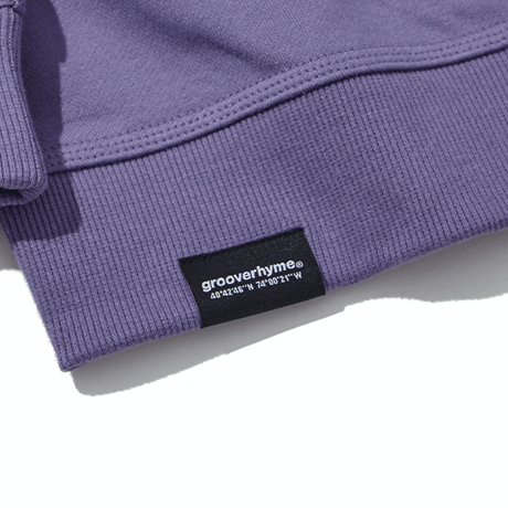 『grooverhyme』 　NYC ロケーションスウェット (Purple)