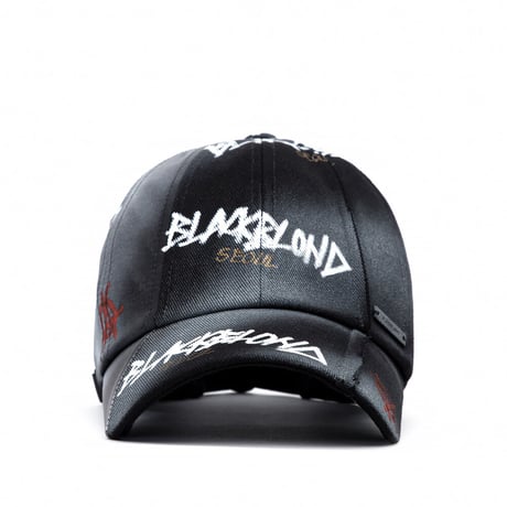 『BLACKBLOND』  ディスオーダーグラフィティーロゴキャップ (Black)