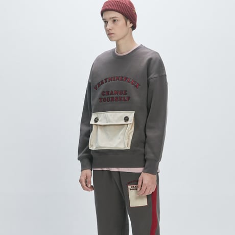 Verynineflux ADORABLE CREWNECK (Charcoal)