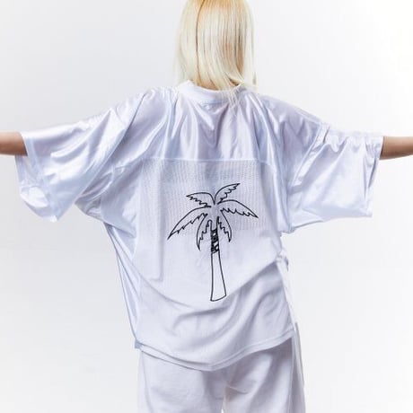 『CHAP CHAP』 　チャップツリー パームフットボール Tシャツ(White)
