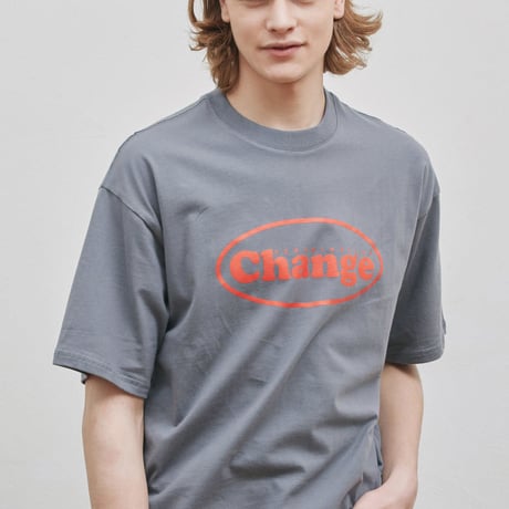 『Verynineflux』  オーバル  Tシャツ (Charcoal)