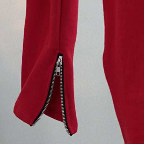 『LOUPS BLANCS』SIDE LINE ZIPPER TRACK PANTS (Red)