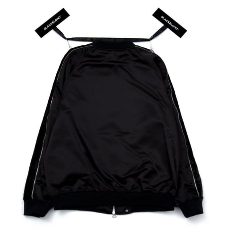 『BLACKBLOND』Front Logo Sukajan Jacket (Black)