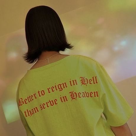 『LOUPS BLANCS』 ホットスタッフボートネック Tシャツ (Neon)