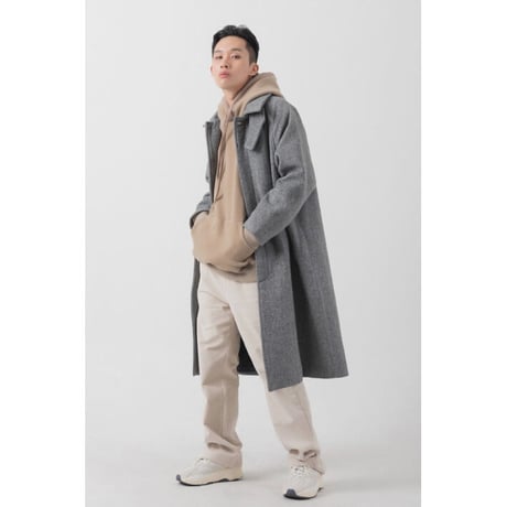 『 BY:L 』 　ウールオーバーバルマカンコート  (Grey)