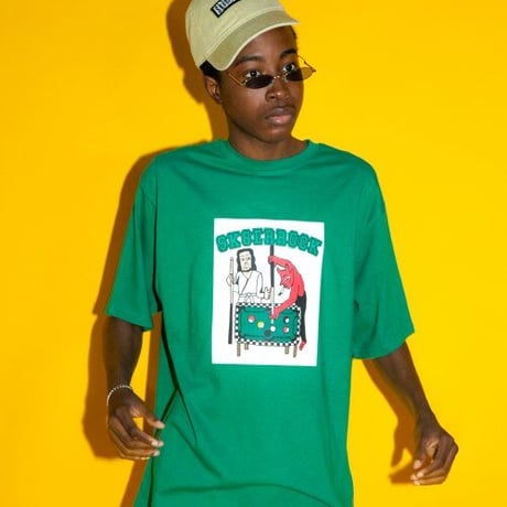 『SK8ER ROCK』 　プレイイングプール半袖 Tシャツ (Green)