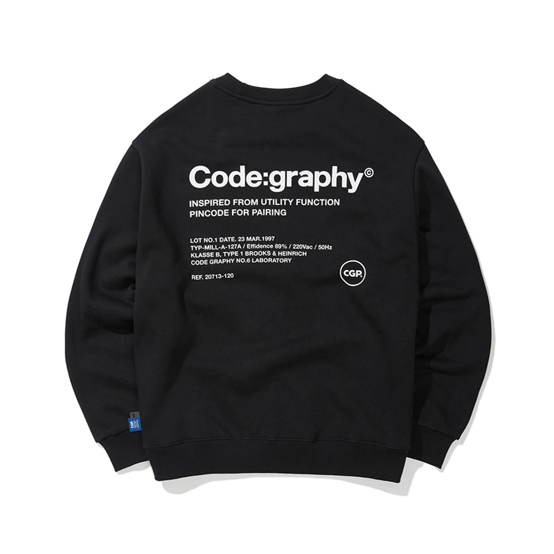 Code:graphy トレーナー Lサイズ 黒 Code:graphy トレーナー Lサイズ 黒 CODEGRAPHY] 24H TRACK V