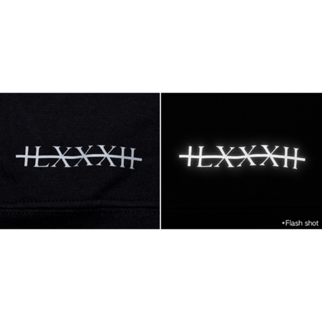 『BLACKBLOND』 　ペインテッドグラフィティーロゴパーカー (Black)