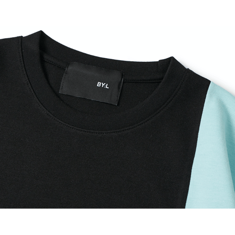 『 BY:L 』    カラー ブロックTシャツ (Black)