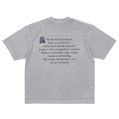 『BLACKBLOND』　crushed faith pigment t-shirt (Gray)
