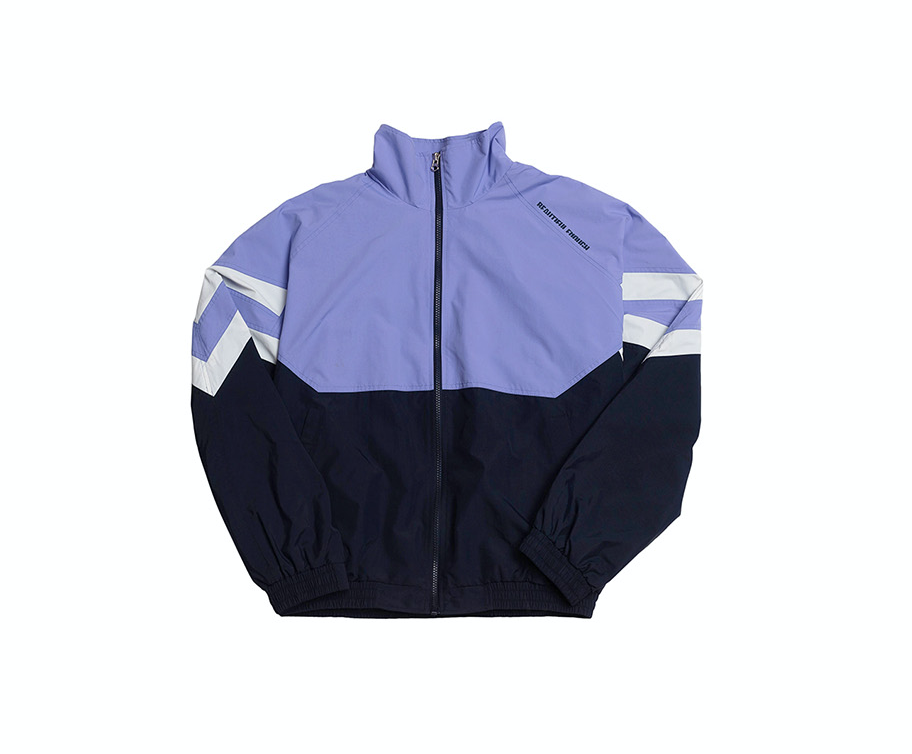 ヴェトモン 18AW ロゴテープカラーブロックトラックジャケット ナイロン サイドテープ トラックジャケット ストーン
