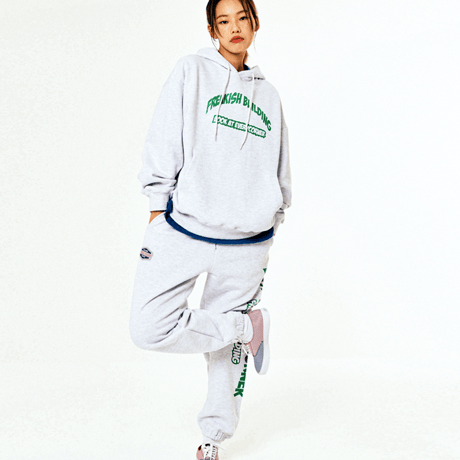 『FREAKISH BUILDING』 LAEC SWEATPANTS (Light Melange)