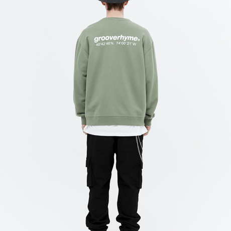 『grooverhyme』 　NYC ロケーションスウェット (Light Khaki)