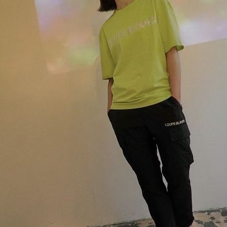 『LOUPS BLANCS』 ホログラムロゴ Tシャツ (Neon)