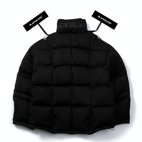 Blackblond Reflective Logo Oversize Short Padding (Black)