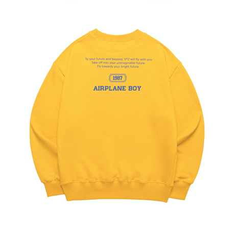 『VETEZE』 　エアプレーンスウェット (Yellow)