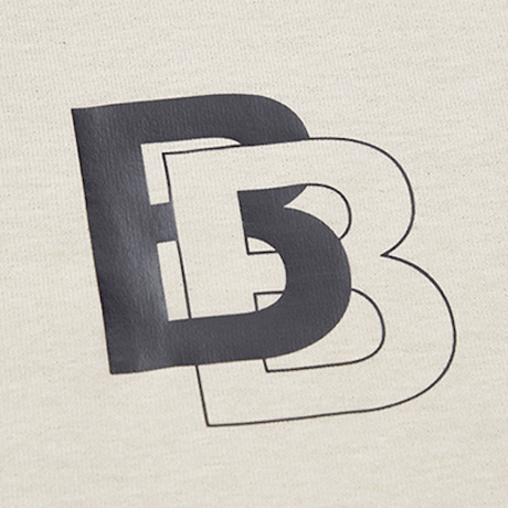 『BLACKBLOND』 ダブル B ロゴショートスリーブ Tシャツ (Sand)