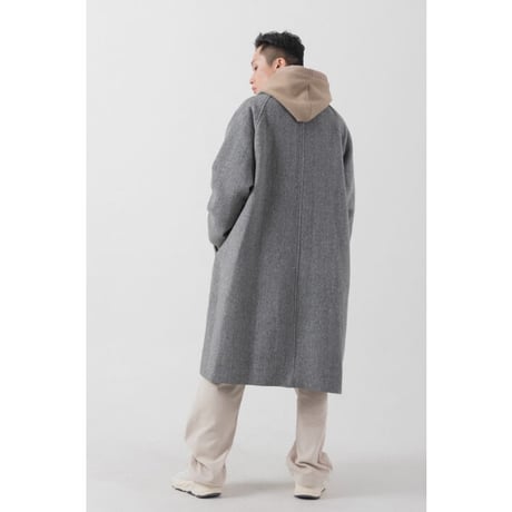 『 BY:L 』 　ウールオーバーバルマカンコート  (Grey)