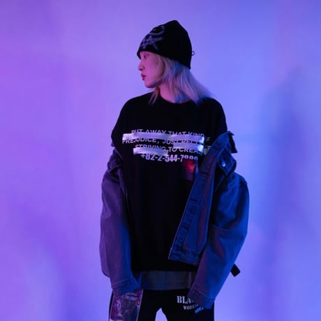 『BLACKBLOND』　ヒドゥンフリーダムスウェットシャツ (Black)