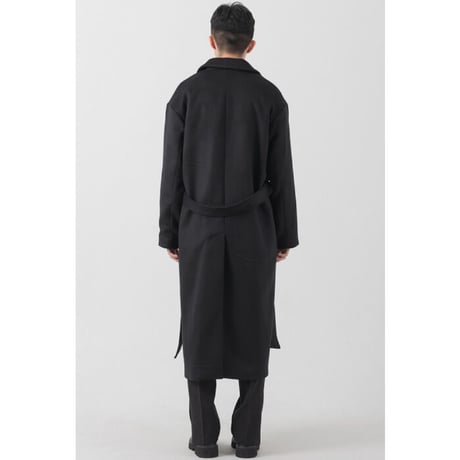 『 BY:L 』 　オーバーサイズウールマキシコート  (Black)