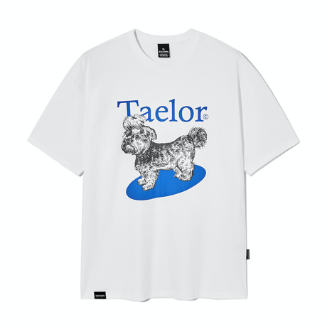 『GROOVE RHYME』 taelor series shihtzu t-shirts (Blue)